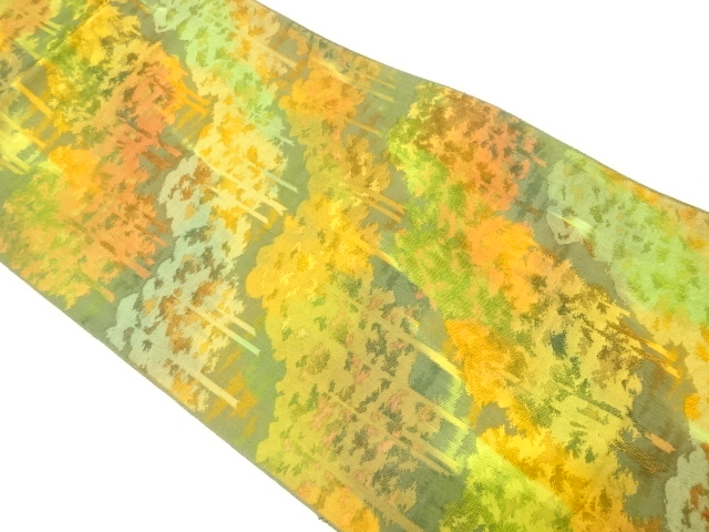 JAPANESE NAGOYA OBI / WOVEN TREES